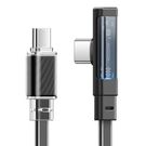 Cable USB-C to USB-C Mcdodo CA-3450 90 Degree 1.2m with LED (black), Mcdodo