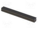 Socket; pin strips; female; PIN: 80; straight; 1.27mm; THT; 2x40 CONNFLY