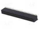 Socket; pin strips; female; PIN: 48; straight; 1.27mm; SMT; 2x24 CONNFLY