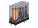 Relay: electromagnetic; DPST-NO; Ucoil: 24VDC; Icontacts max: 5A OMRON Electronic Components