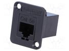 Coupler; EH; Cat: 5e; RJ45 socket,both sides; Holes pitch: 19x24mm SWITCHCRAFT
