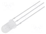 LED; red/green; 5mm; 30°; Front: convex; 1.8÷2.4/2.9÷3.6VDC; round OPTOSUPPLY