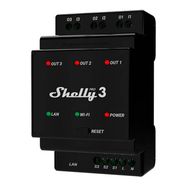 Shelly Pro 3 DIN Rail 3-channel Relay, WiFi/LAN, Shelly