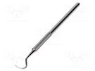 Tool: scraper; stainless steel; L: 150mm; Blade tip shape: hook IDEAL-TEK