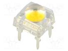 LED Super Flux; 7.62x7.62mm; white warm; 23÷25lm; 120°; 20mA OPTOSUPPLY