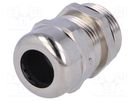 Cable gland; PG13,5; IP68; brass; Body plating: nickel LAPP