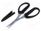 Scissors; for kevlar fibers cutting; 160mm KNIPEX