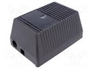 Enclosure: for power supplies; X: 97mm; Y: 137mm; Z: 67mm; ABS; black MASZCZYK