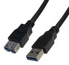 USB CABLE, 3.0 TYPE A PLUG-RCPT, 2M