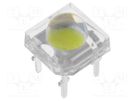 LED Super Flux; 7.62x7.62mm; green; 4200÷5800mcd; 90°; 30mA OPTOSUPPLY
