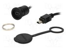 Adapter cable; USB 2.0; USB B mini socket,USB B mini plug; 0.5m ENCITECH