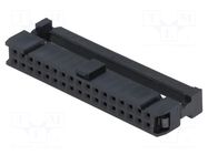 Connector: IDC; plug; female; PIN: 34; IDC; for ribbon cable; 2.54mm CONNFLY