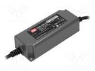 Power supply: switched-mode; LED; 60W; 30VDC; 2A; 90÷264VAC; IP67 MEAN WELL