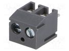 PCB terminal block; angled 90°; 3.81mm; ways: 2; on PCBs; 0.5mm2 NINIGI