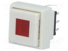 Switch: keypad; Pos: 2; DPDT; 0.1A/30VDC; white; LED; red; THT; 1.5N HIGHLY ELECTRIC