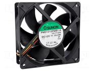Fan: DC; axial; 12VDC; 120x120x38mm; 323m3/h; 54dBA; ball; 16.5mmH2O SUNON