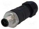 Plug; M12; PIN: 5; male; A code-DeviceNet / CANopen; for cable LUMBERG AUTOMATION