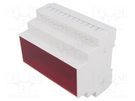Enclosure: for DIN rail mounting; Y: 90mm; X: 104mm; Z: 65mm; ABS KRADEX
