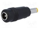 Adapter; Plug: straight; Input: 5,5/2,1; Out: 4,8/1,7; 6A ESPE