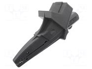 Crocodile clip; 20A; 1kVDC; black; Grip capac: max.25mm HT INSTRUMENTS