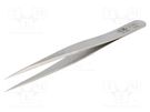 Tweezers; 110mm; Blades: narrow; Blade tip shape: sharp C.K