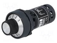 Potentiometer; 22mm; CM22; Ø22.5mm; IP65; 50kΩ; -25÷70°C COBI ELECTRONIC