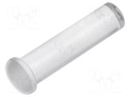 Fiber for LED; Ø5mm; L: 15.9mm; round; Front: convex; straight BIVAR