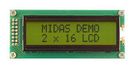 LCD DISPLAY, COB, 16 X 2, STN, 3.3V