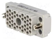 Connector: rectangular; 516; socket; hermaphrodite; PIN: 38; 2kV EDAC
