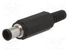 Plug; DC supply; male; 6.5/4.3/1.4mm; 6.5mm; 4.3mm; for cable; 2A SCHURTER