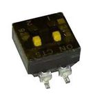 DIP SWITCH, 0.1A, 50VDC, 2POS, SMD