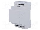 Enclosure: for DIN rail mounting; Y: 90mm; X: 53mm; Z: 53mm; PPO ITALTRONIC