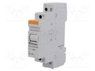 Relay: installation; monostable; NO; Ucoil: 230VAC; 20A; -40÷40°C FINDER