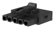 CONNECTOR HOUSING, RCPT, 5POS, 3MM