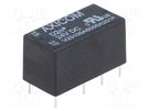 Relay: electromagnetic; DPDT; Ucoil: 24VDC; 3A; 0.5A/125VAC; PCB TE Connectivity