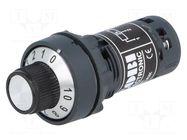 Potentiometer; 22mm; CM22; Ø22.5mm; IP65; 2kΩ; -25÷70°C COBI ELECTRONIC