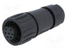 Connector: circular; plug; for cable; PIN: 7; female; soldering AMPHENOL