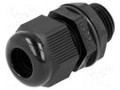 Cable gland; with long thread; M16; 1.5; IP68; polyamide; black KSS WIRING