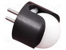 Ball casters; screw; Ø: 19.1mm; Tip mat: plastic; H: 23.1mm POLOLU