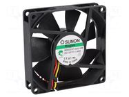 Fan: DC; axial; 12VDC; 80x80x20mm; 61.16m3/h; 38dBA; Vapo; 4.57mmH2O SUNON