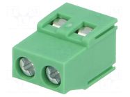 Connector: PCB terminal block; terminal; 16A; 400V; PIN: 2; on PCBs PHOENIX CONTACT