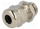 Cable gland; M12; 1.5; IP68; brass; Body plating: nickel; SKINTOP® LAPP