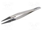 Tweezers; Tipwidth: 0.5mm; Blade tip shape: sharp; Blades: narrow ENGINEER