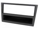 Radio frame; Opel; 1 DIN; charcoal/rubber-touch ACV