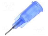 Needle: steel; 0.25"; Size: 22; straight; 0.41mm; polypropylene FISNAR