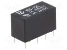 Relay: electromagnetic; DPDT; Ucoil: 12VDC; Icontacts max: 2A; PCB Recoy/RAYEX ELECTRONICS