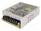 Power supply: switched-mode; for building in,modular; 68W; 5VDC MEAN WELL