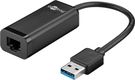USB 3.0 Gigabit Ethernet Network Converter, Black, 0.1 m - for connecting a PC/MAC to an Ethernet network via the USB port