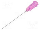 Needle: steel; 1.5"; Size: 30; straight; 0.15mm; Mounting: Luer Lock FISNAR