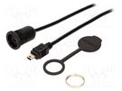 Adapter cable; USB 2.0; USB B mini socket,USB B mini plug; 1m ENCITECH